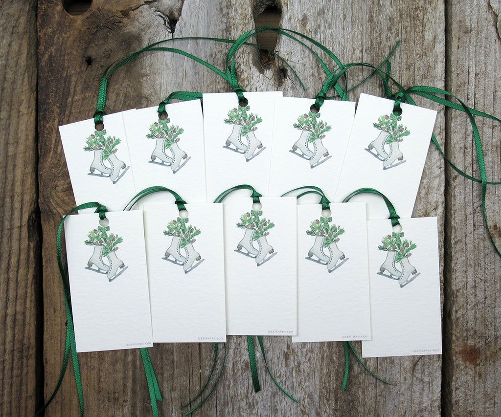 Skates Holiday Gift Tags