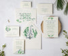 Ski mountain wedding invitation