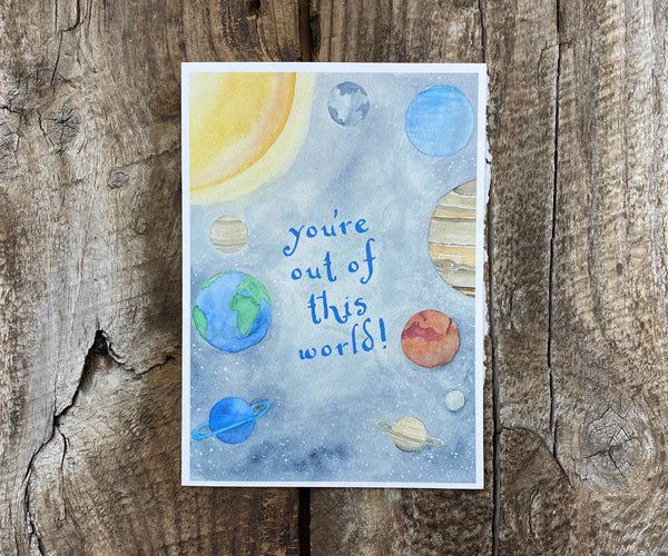 solar system card