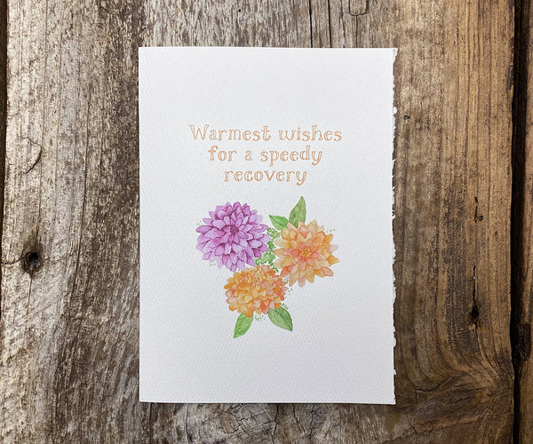 Dahlia get well card