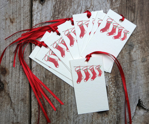 Stockings Holiday Gift Tags