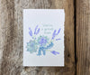 succulent and lavender mother's day card