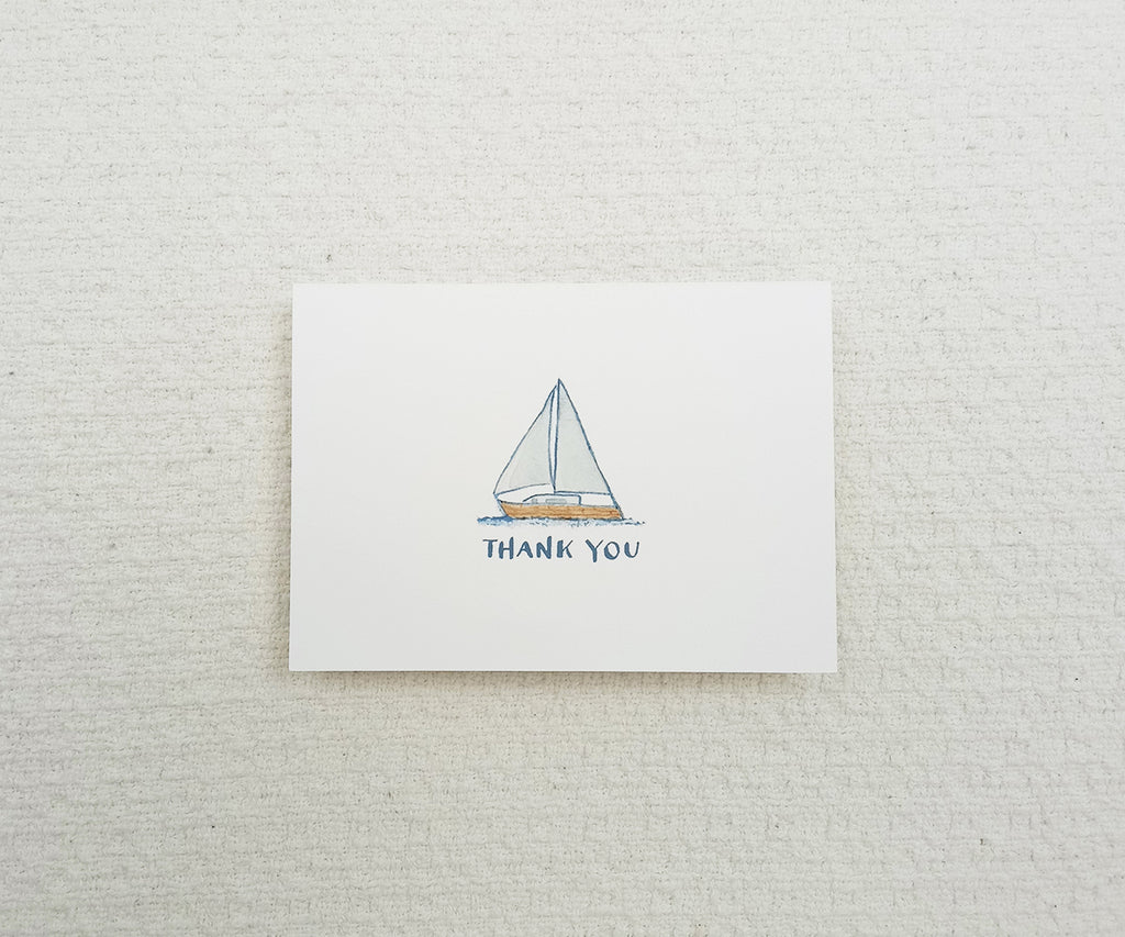 Summer Sailboat Thank You Notes