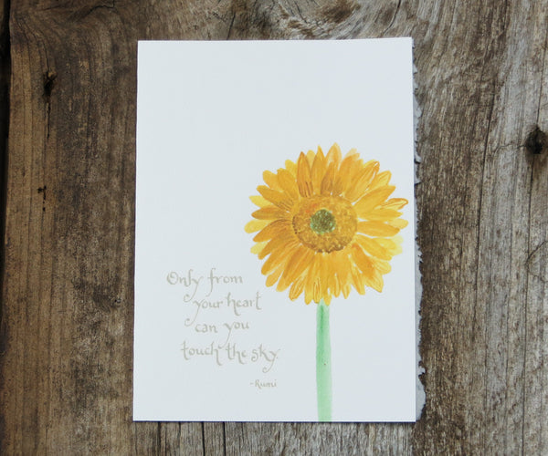 Sunflower Quote Card