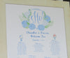 hydrangea wedding crest