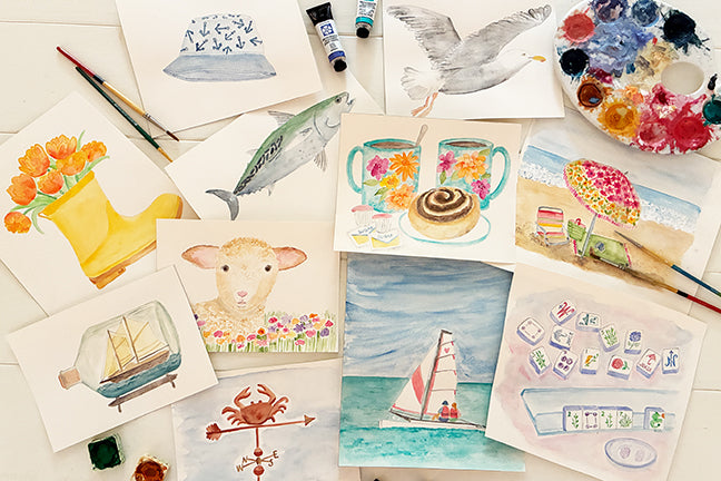 watercolor calendar paintings 2027