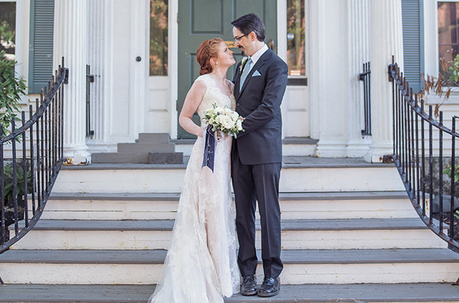 Casco Bay Wedding with Pine Bough Accents