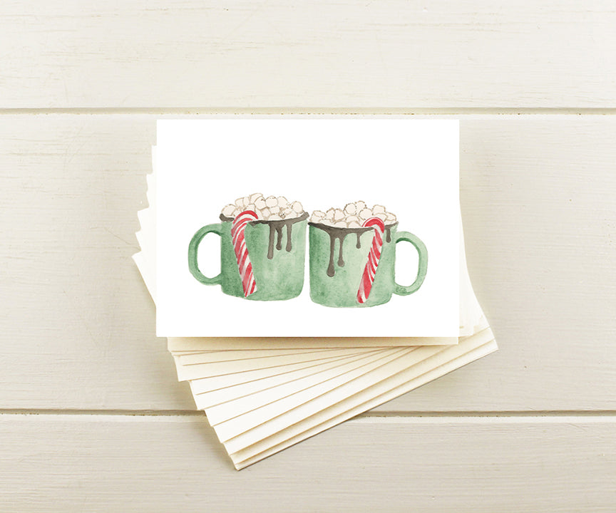 Hot cocoa note cards