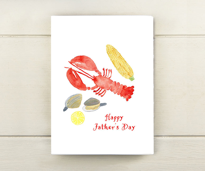 Father's Day lobster bake card