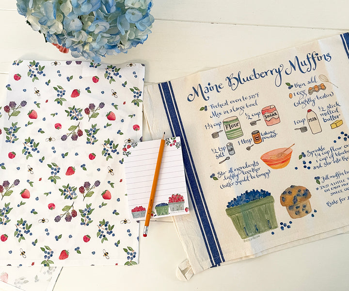 Mixed Berries Tea Towel