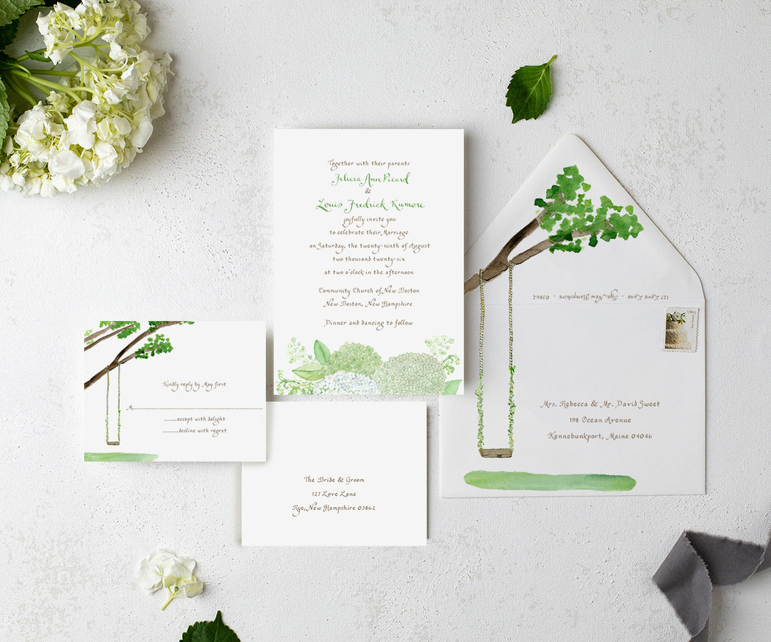 Whimsical Summer Wedding Invitation