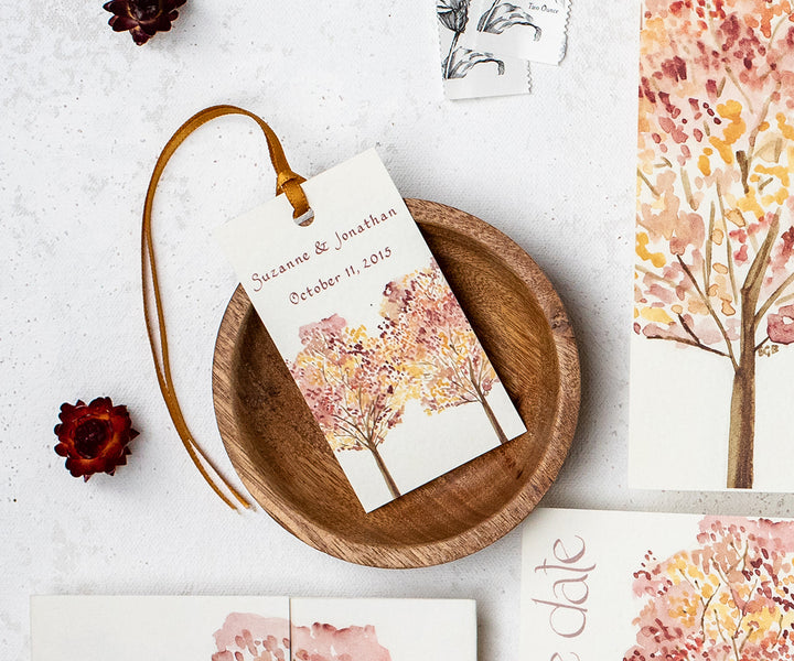 Autumn Trees Favor Tags