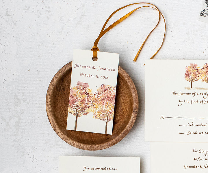 Autumn Trees Favor Tags