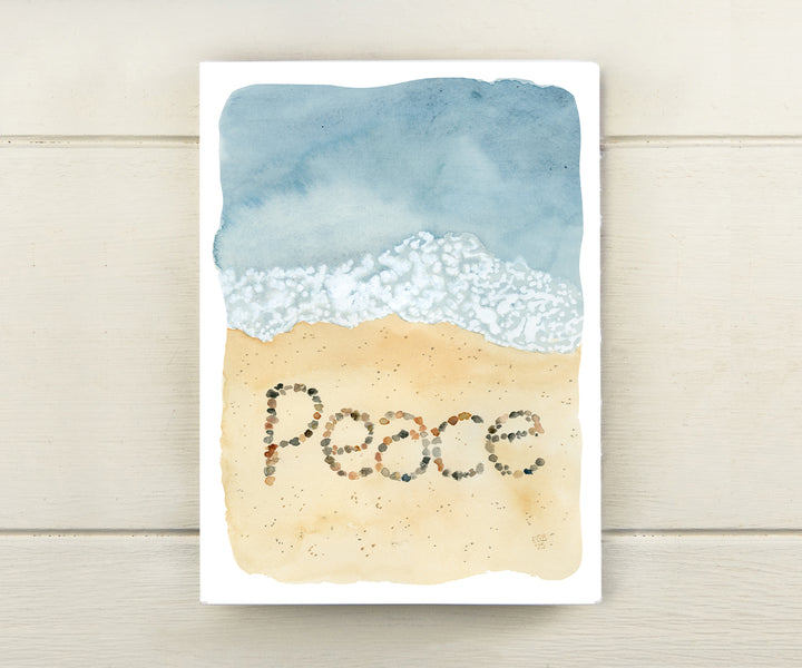 Beach Rocks Holiday Card
