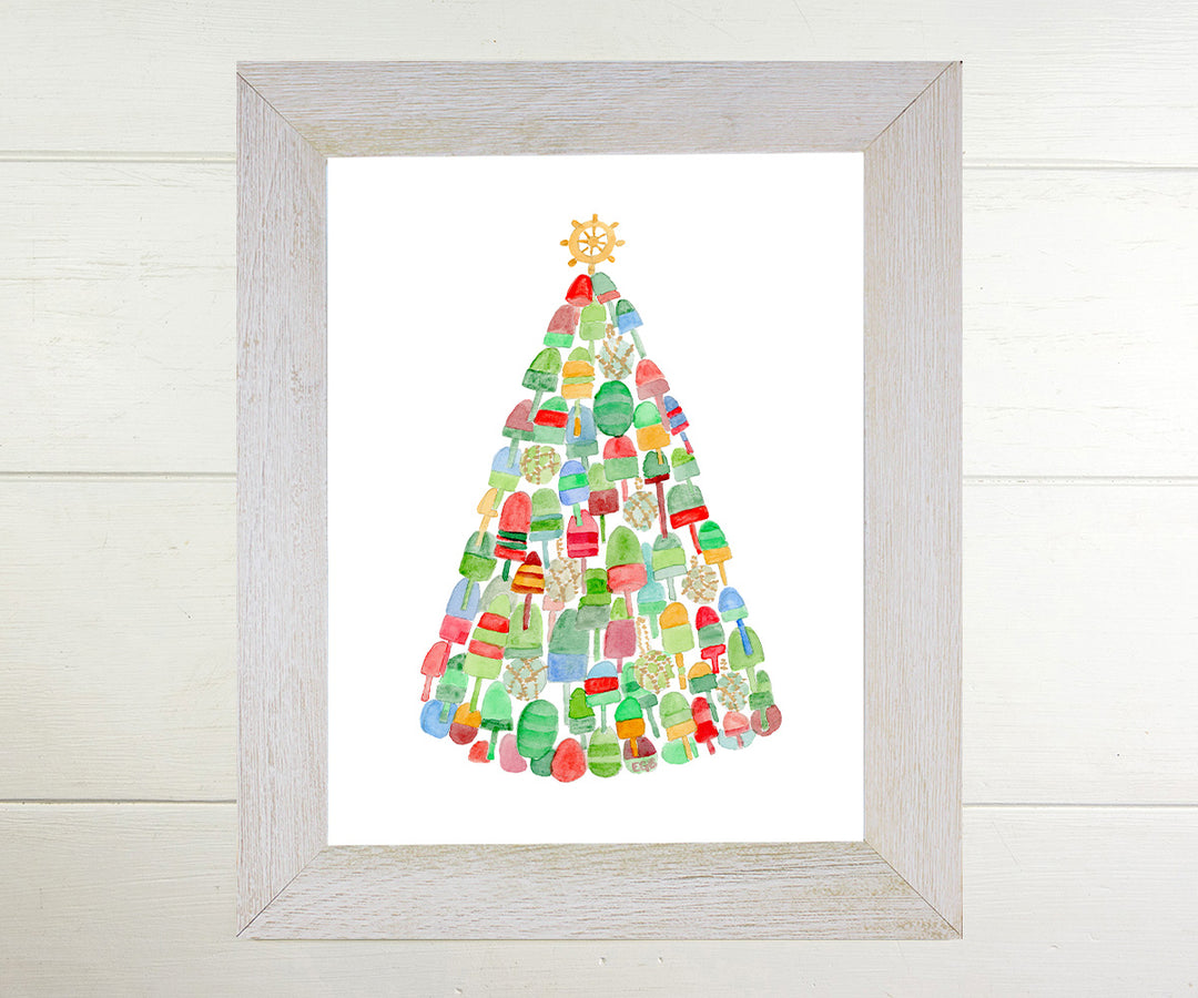 Buoy Tree Christmas Print