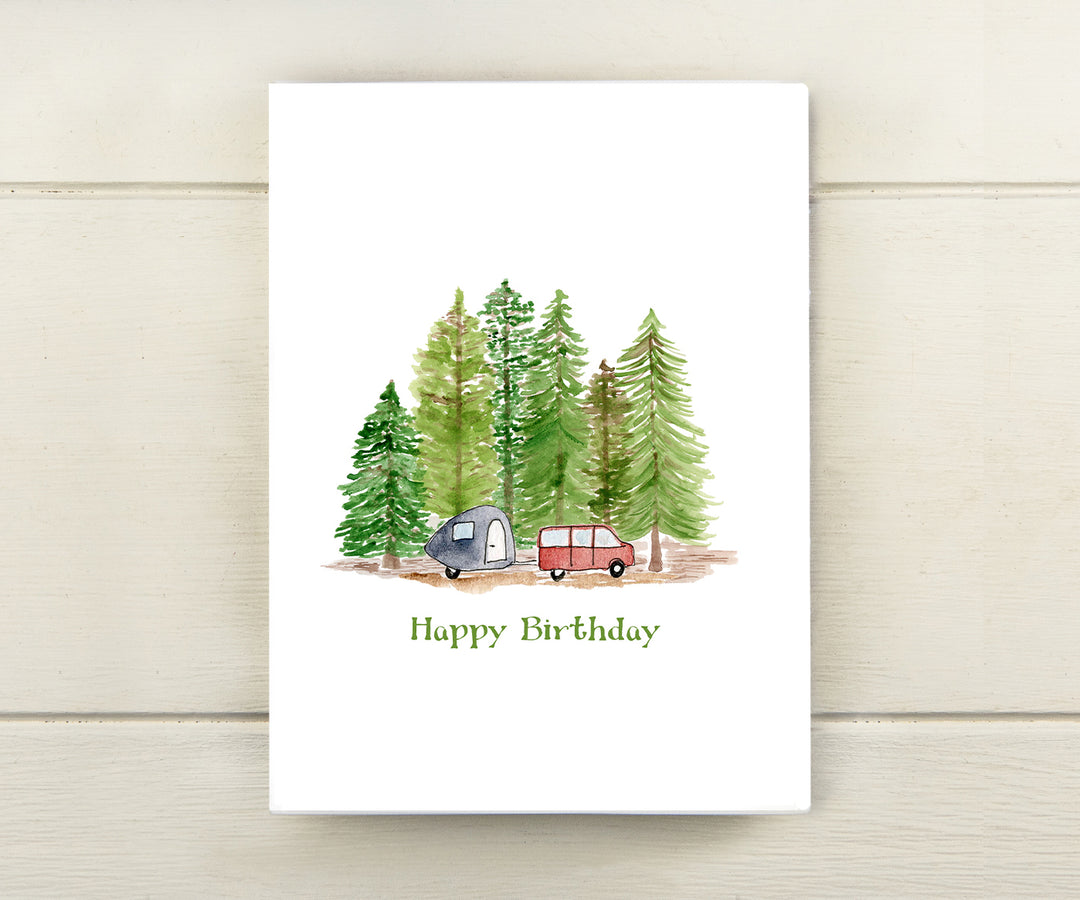 camping card Camping Birthday Card