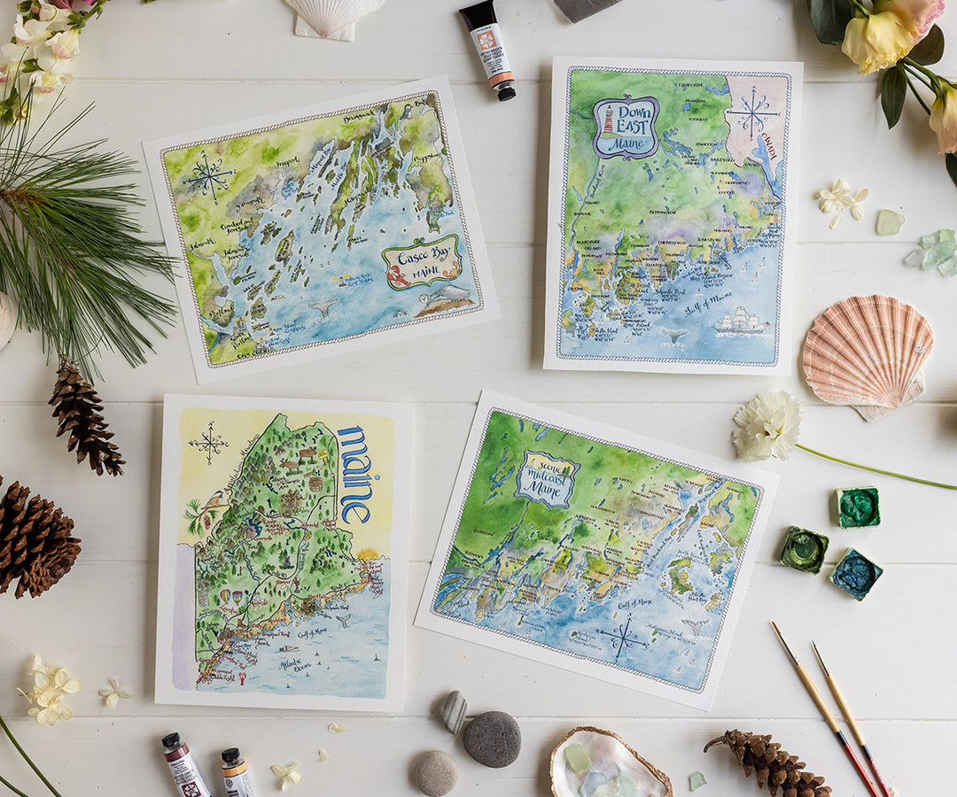Map of Casco Bay, ME