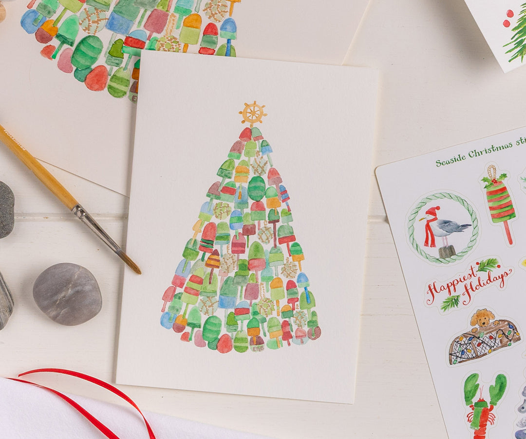 Buoy Tree Holiday Card