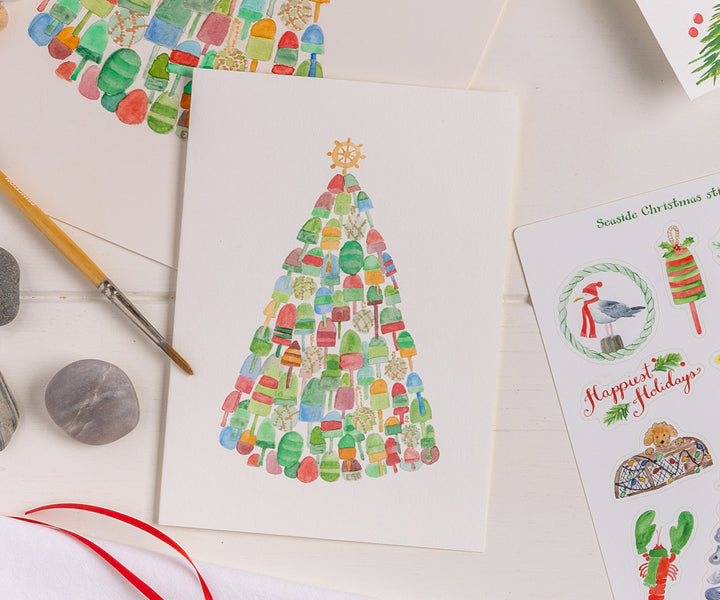 Buoy Tree Holiday Card