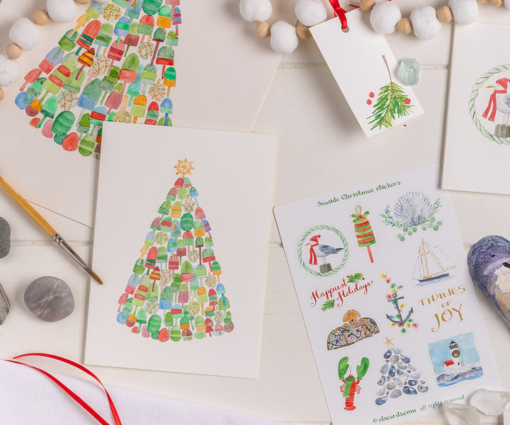 Buoy Tree Holiday Card