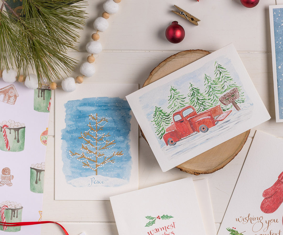 Farm Truck Holiday Card