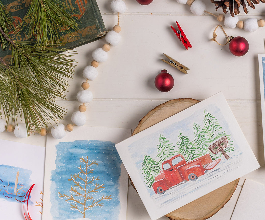 Farm Truck Holiday Card