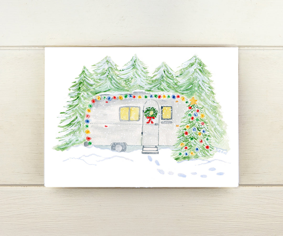 Christmas Glamping Card