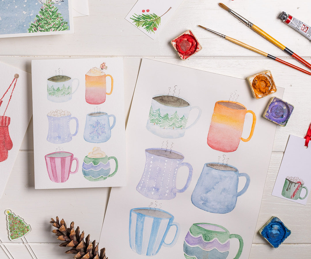 Holiday Mugs Card