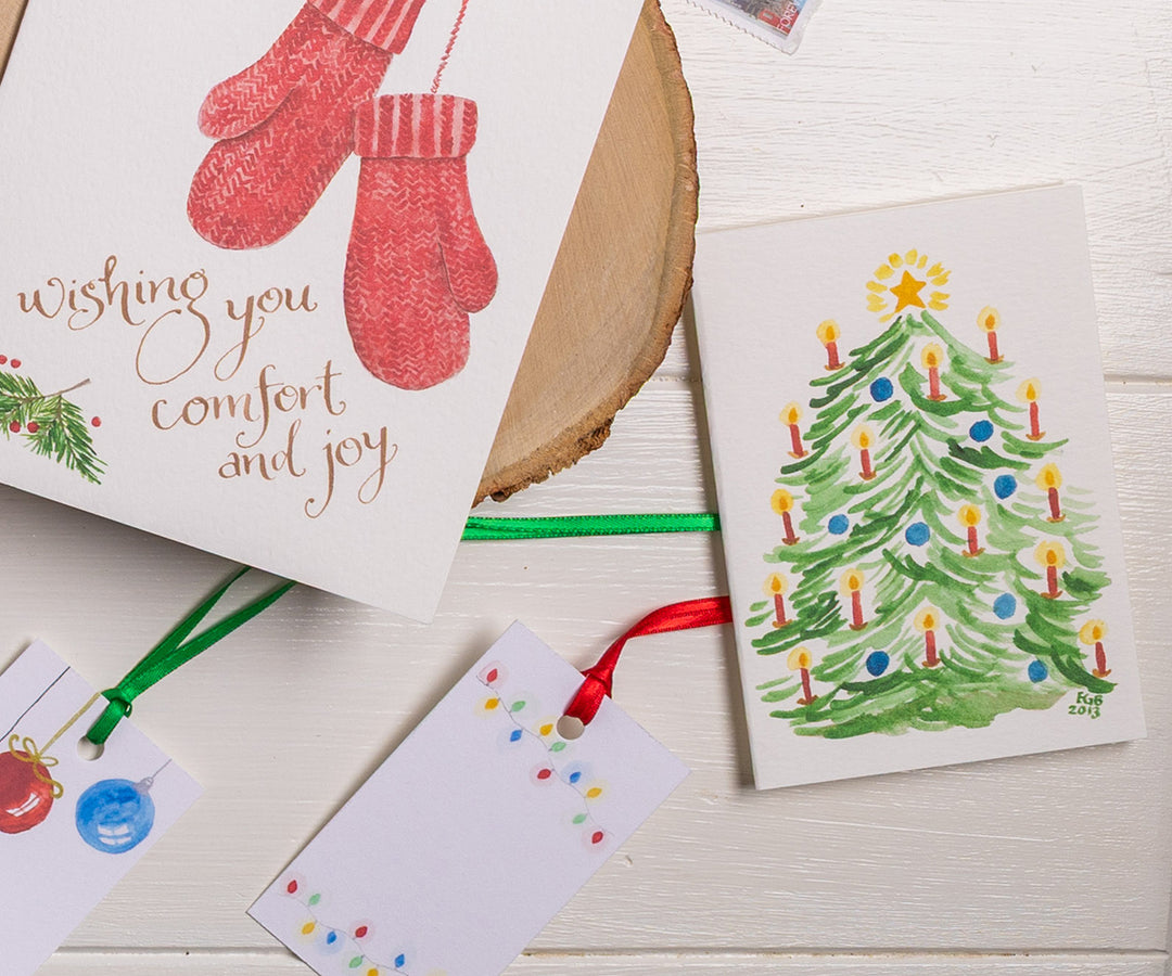Big Christmas Tree Note Cards