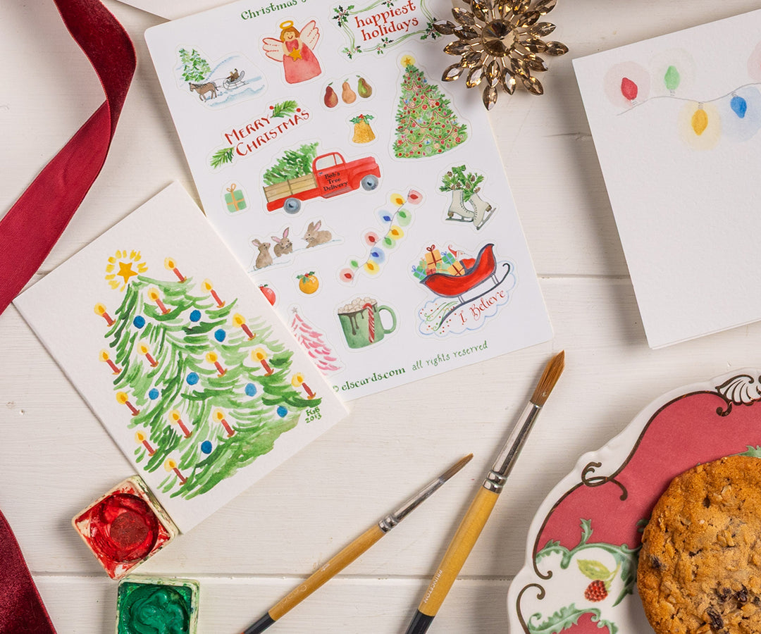 Big Christmas Tree Note Cards