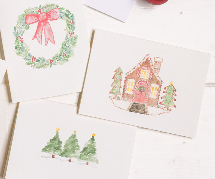 Gingerbread House Holiday Note Cards