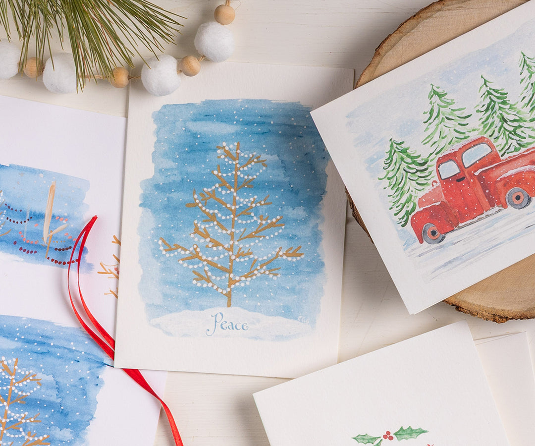 Peace Tree Holiday Card