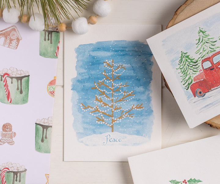 Peace Tree Holiday Card