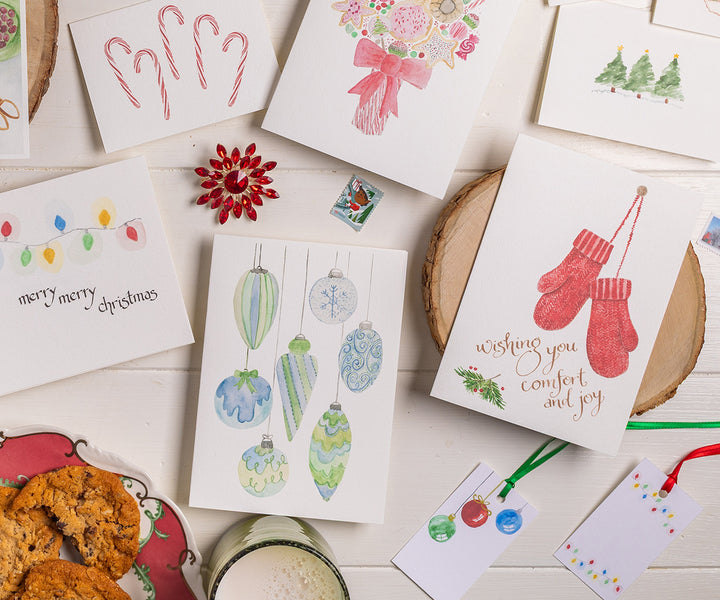 Red Mittens Holiday Card