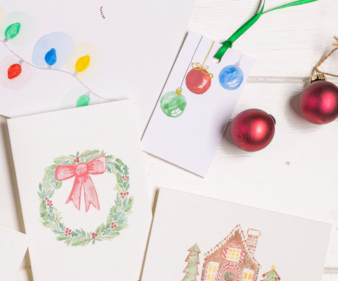 Classic Ornaments Holiday Gift Tags