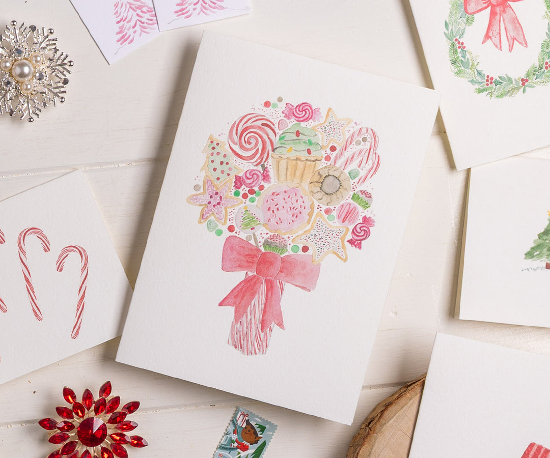 Christmas Treats Bouquet Card
