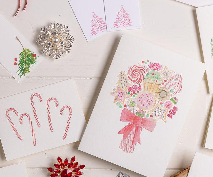 Christmas Treats Bouquet Card