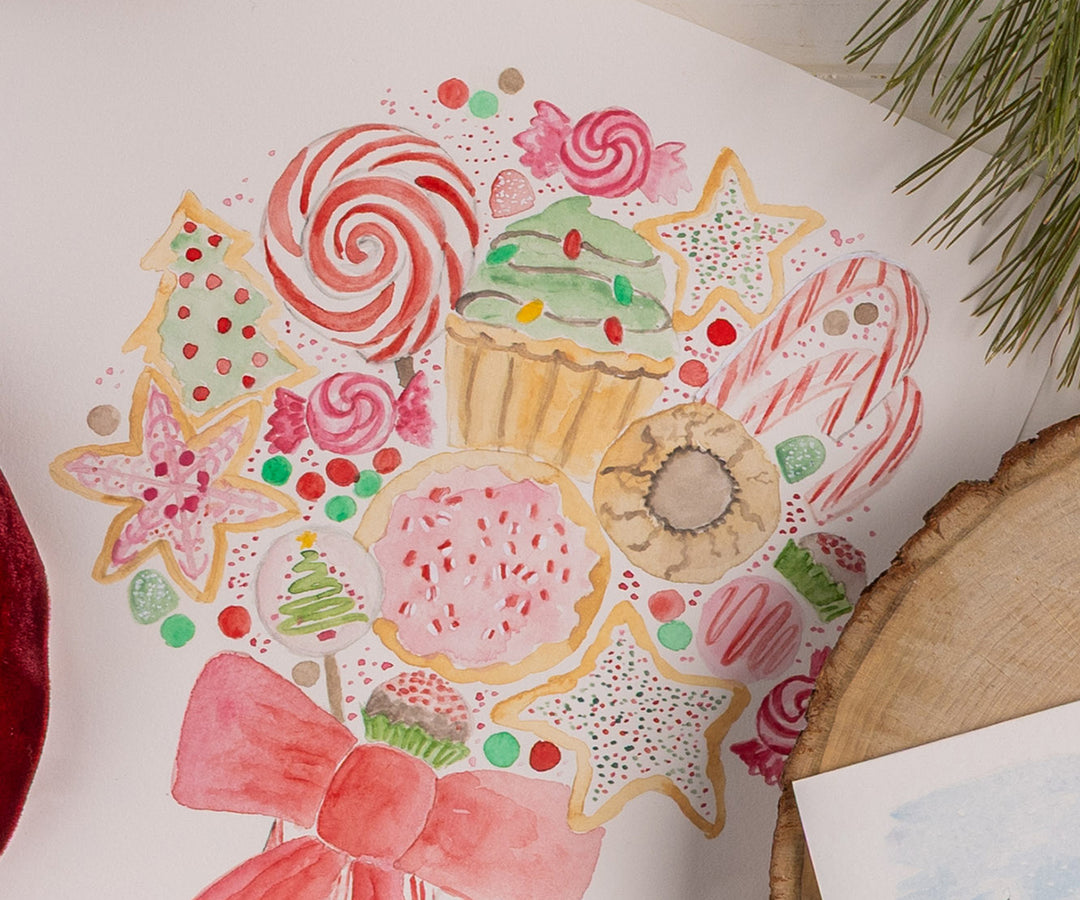 Christmas Treats Bouquet Card