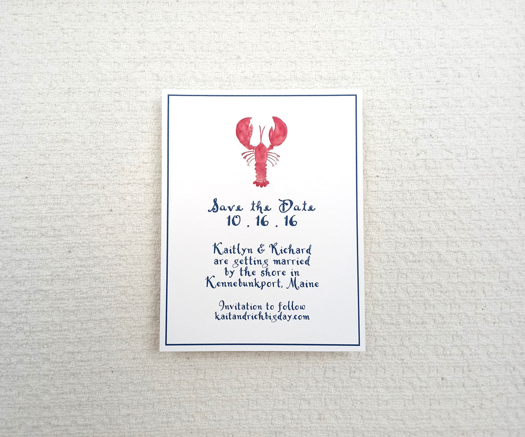 Classic Lobster Save the Date