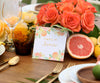 Coral Floral Table number