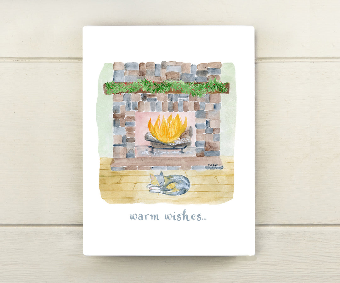 Cozy Kitty Holiday Card