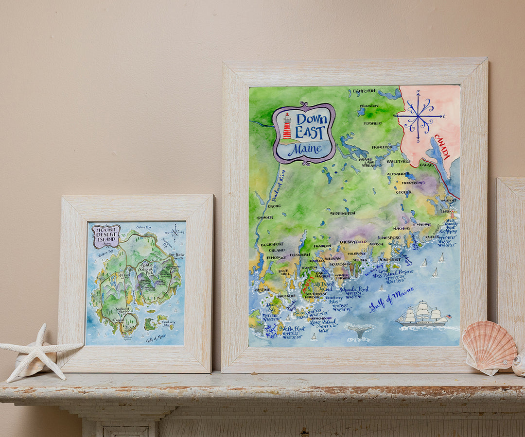 Map of Down East Maine