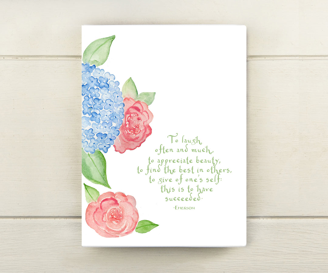 Emerson Success Quote Card