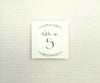 Encircled with Greens table number