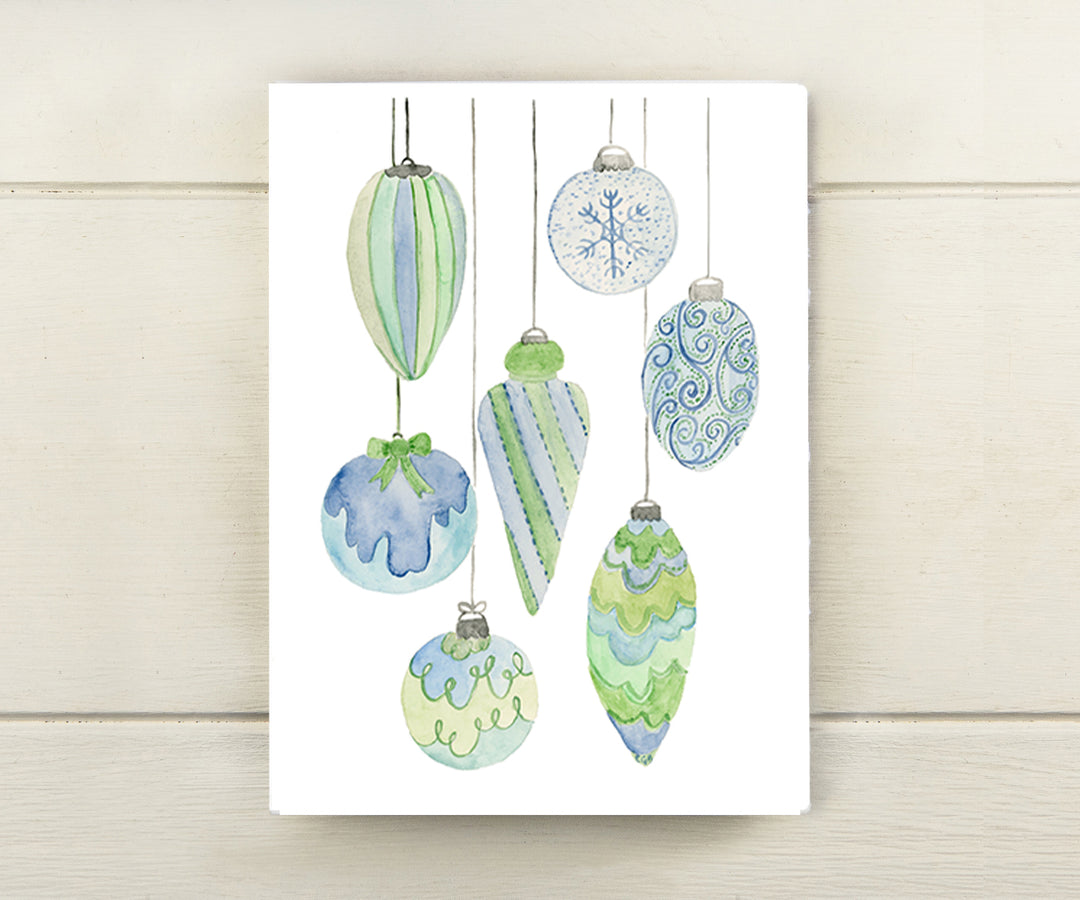 Glass Ornaments Holiday Card