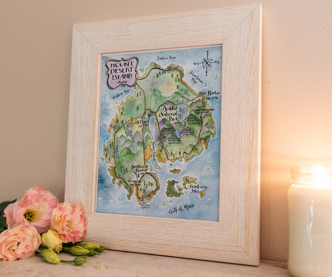Map of Mt. Desert Island