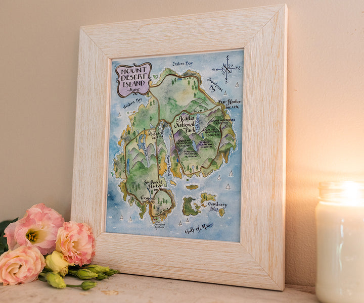 Map of Mt. Desert Island