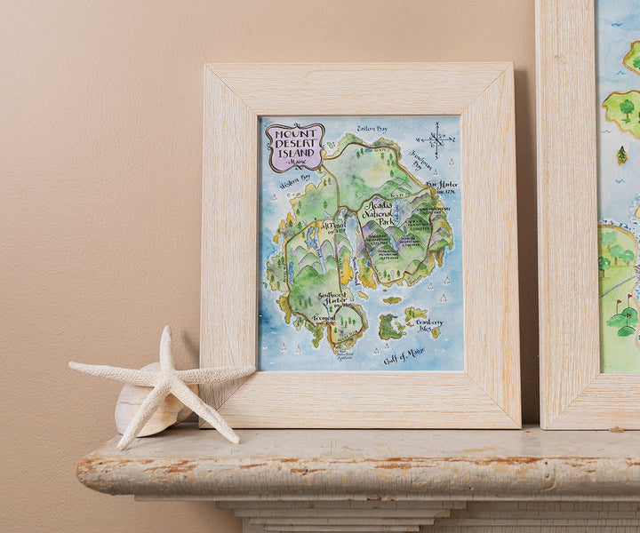 Map of Mt. Desert Island