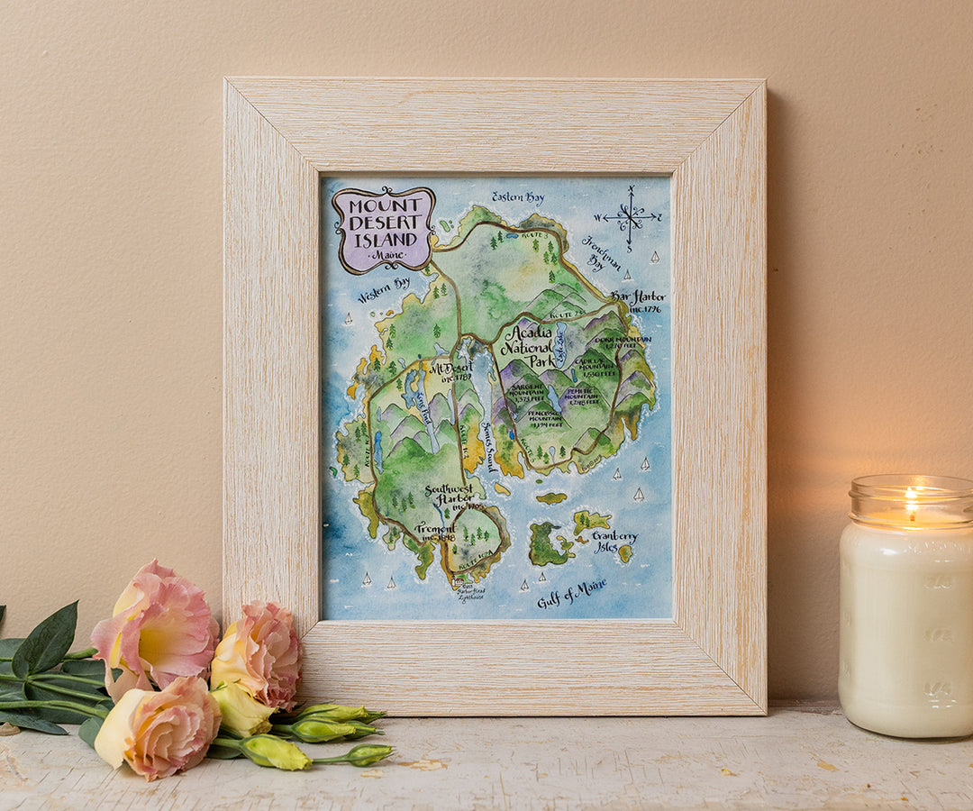 Map of Mt. Desert Island