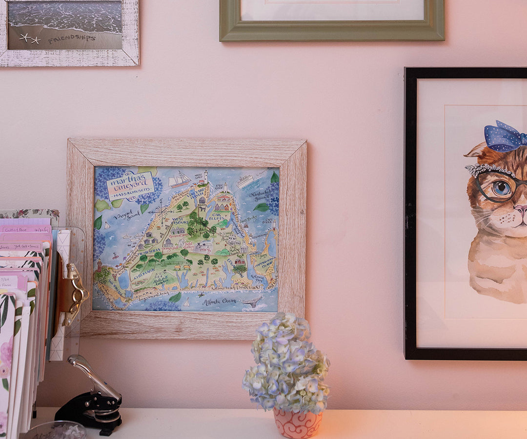 Map of Martha's Vineyard, MA